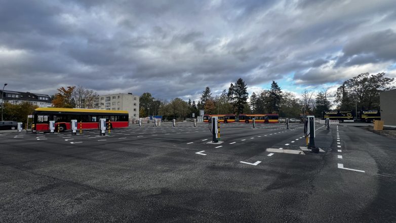 Bauabschnitt 1 - Elektroladepark Stadtbusse Hanau